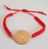 Sacred Circle Bracelet 2cm Rose Gold in Red Resin