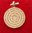 Sacred Circle Pendant 3cm Rose Gold Vermeil 2mic