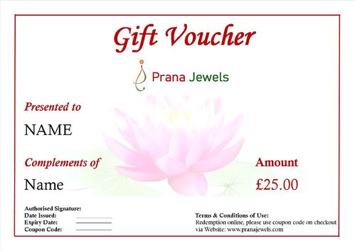 Prana Jewels Gift Voucher £25