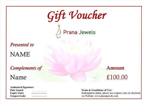 Prana Jewels Gift Voucher £100