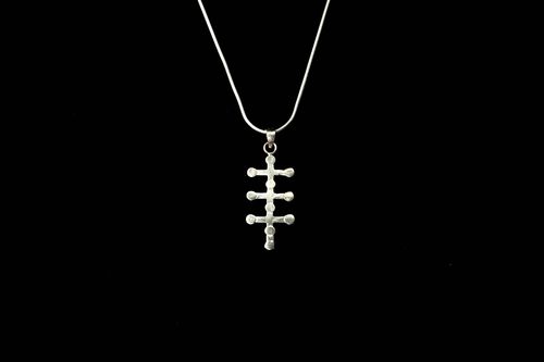Kabbalistic Triple Cross Pendant - Silver