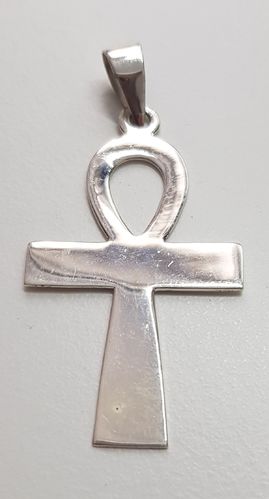 Egyptian Cross Small Pendant - Silver