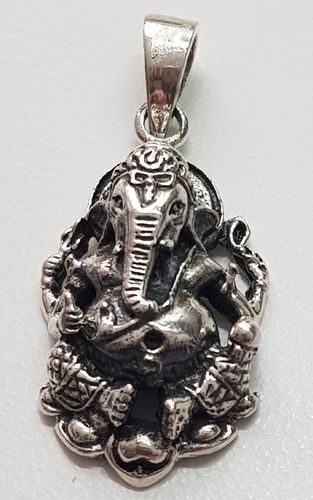 Ganesh Pendant - Silver
